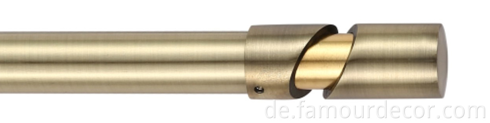 Roman rod decorative head curtain rod